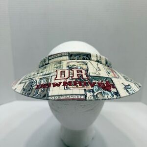 Vintage Downriver Golf Course Spokane WA Hat Retro 90s Embroidered Print Visor